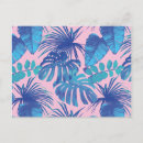 Search for tropic designs postcards Blue