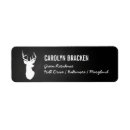 Search for rustic antlers return address labels Stag