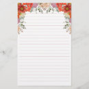 Search for lined floral stationery paper Flower