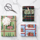 Search for camper christmas wrapping paper Retro