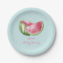 Search for watermelon plates A sweet little girl