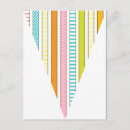 Search for bright stripes postcards Pattern