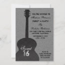 Search for guitar invitations Grunge