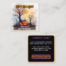 Search for spooky business cards Castle