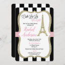 Search for eiffel tower baby shower invitations Pink