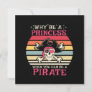 Search for princess and pirate invitations Girl