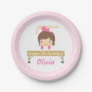 Search for gymnastics party plates Pink