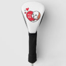 Search for valentines day golf head covers Red hearts