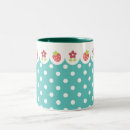 Search for teal polka dot mugs Girly