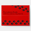 Search for paw print envelopes Red