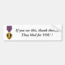 Search for purples bumper stickers Purple heart