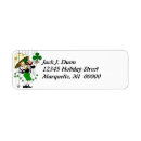 Search for leprechauns return address labels Irish