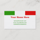 Search for italy business cards Flag of italy