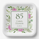 Search for 85th birthday plates Floral