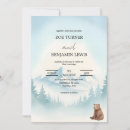 Search for bear wedding invitations Forest