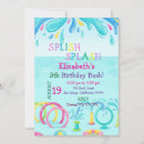 Search for water park birthday invitations Swim birthday party