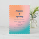 Search for pink and turquoise wedding invitations Modern