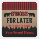 Search for lumberjack favor stickers Thank you