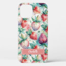 Search for strawberry cases Watercolor