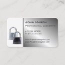 Search for lock business cards Security