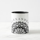 Search for black mandala mugs Black and white