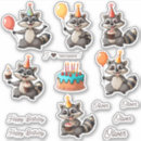 Search for cartoon raccoons stickers For kids