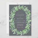 Search for organic wedding invitations Greenery