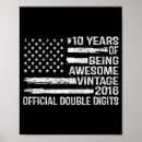 Search for 10 year old birthday posters Double digits