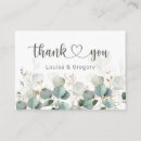 Search for thank you wedding enclosure cards Greenery