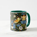 Search for vintage bird design mugs William morris