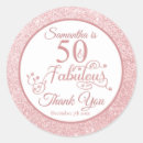Search for womans 50th birthday party stickers Typography