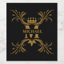Search for art labels Black and gold