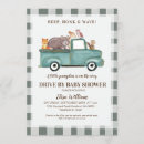 Search for vintage truck baby shower invitations Is on the way