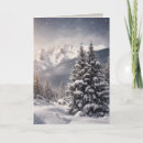 Search for mountain scene christmas cards Pine trees