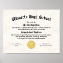 Search for graduation diploma posters Fake