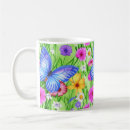 Search for watercolor butterfly mugs Blue