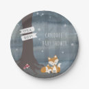 Search for fox plates Boy baby shower
