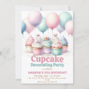 Search for cupcake decorating birthday invitations Cute