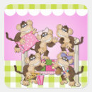 Search for little monkey stickers Cute