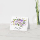 Search for purple bridal thank you cards Floral