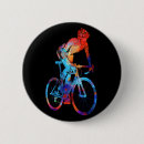 Search for bicycle round badges Watercolor