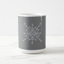Search for gray white mugs Snowflake