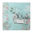 Search for tea party tiles Vintage