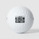 Search for retirement golf balls Black and white