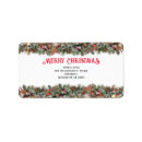 Search for winter return address labels Xmas