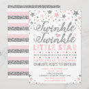 Search for silver star birthday invitations Twinkle twinkle little star