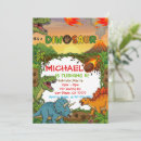 Search for triceratops birthday invitations Rainbow