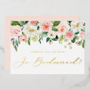 Search for junior bridesmaid cards Watercolor