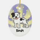 Search for staffordshire bull terrier christmas tree decorations pitbull