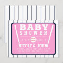 Search for pink baseball invitations Sports
